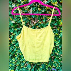🔹10/$25- Bluenotes Green Crop‎ Tank